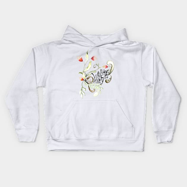 Wish Away The Anxiety Kids Hoodie by FabulouslyFeminist